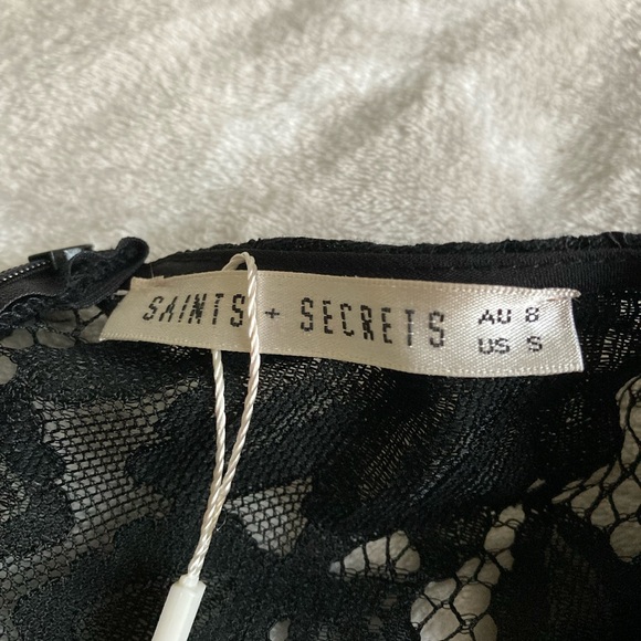 Selfie Leslie high low black mini Dress small - Picture 2 of 2